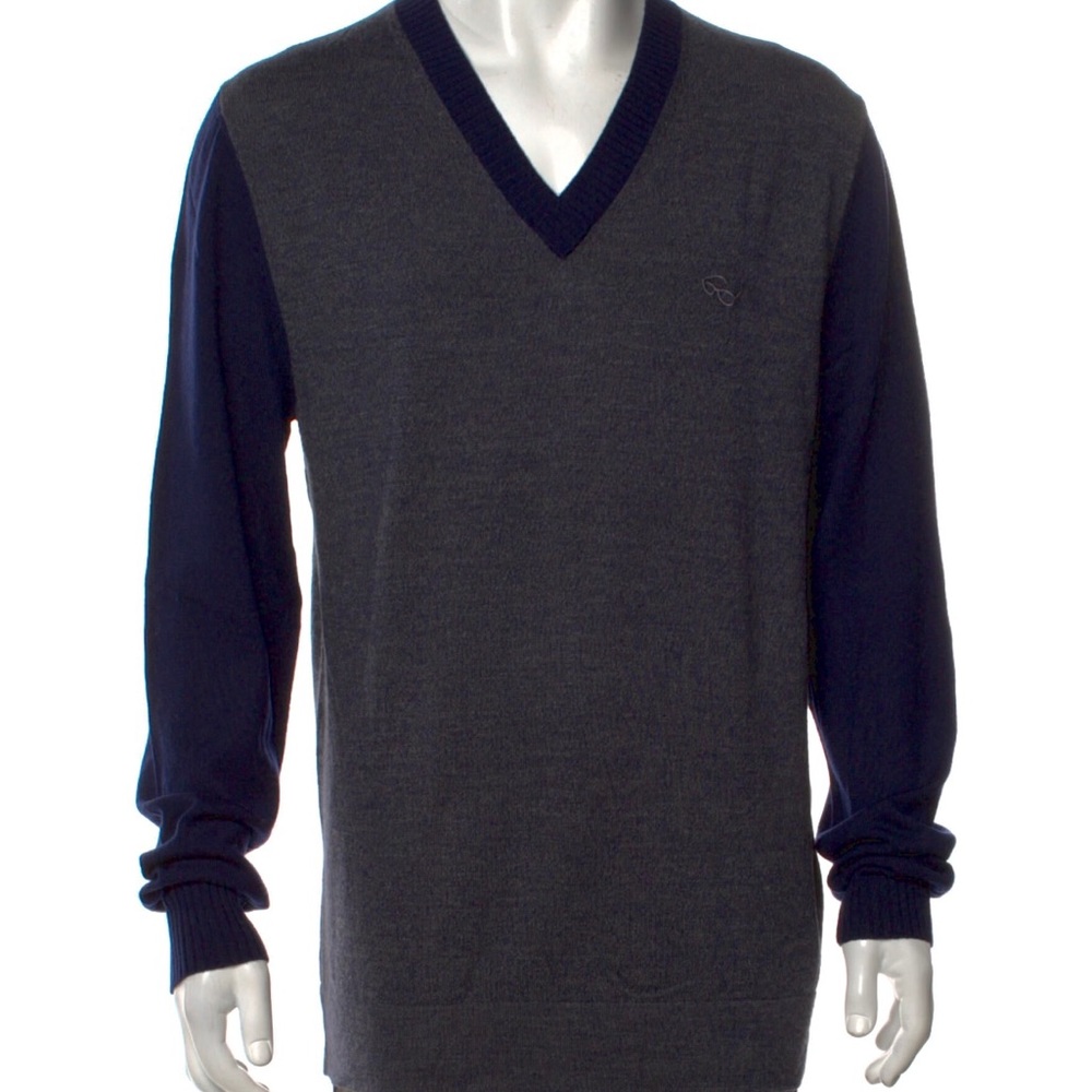 Victor & Rolf Virgin Wool V Neck Pullover